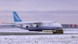 Antonov An124 at Hannover Airport [upl. by Jacoba]