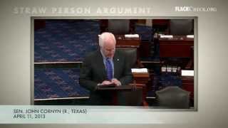 Straw Person Argument Cornyn vs Obama [upl. by Acie173]