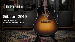 Gibson 2019 J45 Standard Vintage Sunburst AcousticElectric Guitar Demo [upl. by Haran]