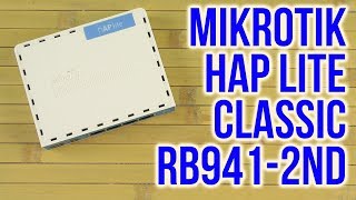 Распаковка MikroTik hAP Lite Classic RB9412nD [upl. by Garv]