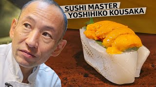 Sushi Master Yoshihiko Kousaka Has Earned a Michelin Star 10 Years in a Row — Omakase [upl. by Wanfried]