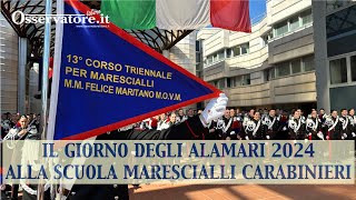 Emozioni nel giorno degli alamari 2024 alla Scuola Marescialli Carabinieri [upl. by Whitson]