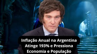 Inflação Anual na Argentina Atinge 193 e Pressiona Economia e População [upl. by Etyak357]