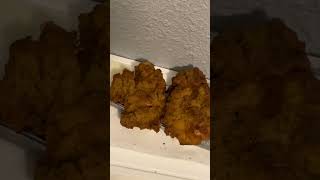 My first time trying fried flattened chicken breast stay tuned subscribe like food [upl. by Sikorski]