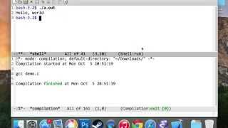 How to compile and execute a C program in Emacs [upl. by Essex]