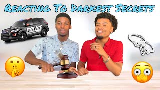 REVEALING YOUR DARKEST SECRETS reacting to our subscribers secrets 🤭  Meek amp Ryan [upl. by Zillah568]