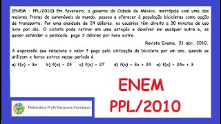 ENEM – PPL2010  EQUAÇÃO DO 1º GRAU [upl. by Aleik430]