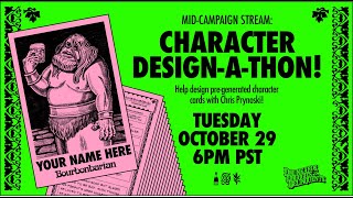 🍺 Character Designathon Drunkards Druggies amp Delinquents  MidCampaign Livestream 🎉 [upl. by Alakim381]