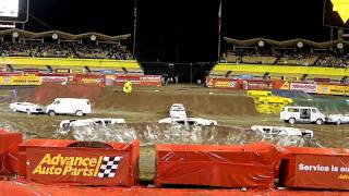 track in Dodger Stadium monster jam 2011 [upl. by Pooh]