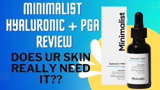 Minimalist Hyaluronic acid face serum reciew [upl. by Einnhoj727]