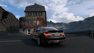 BMW 750Li XDrive F02  Scenic drive across the Furka Pass  ETS2 Gameplay [upl. by Hafeetal]