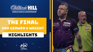 The Final Highlights  Wright v Van Gerwen  201920 World Darts Championship [upl. by Ecirtaed]