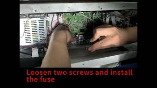 How to replace the external fuse of ACHI A3 R1390L1800 Roll DTF printer dtfprinter [upl. by Hartzel]