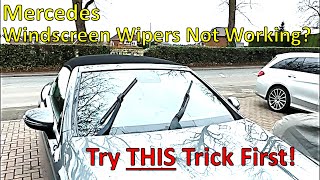 Mercedes Windscreen Wipers Not Working  TRY THIS FIRST [upl. by Inirt]