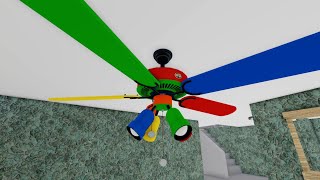 ROBLOX CEILING FANS IN A HOUSE  Fans Videos  Love Fans KidsMais [upl. by Fernald]