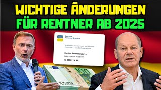 ⚡️Wichtige Neuerungen für Rentner Was sich 2025 ändert [upl. by Dafna]