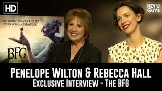 Penelope Wilton amp Rebecca Hall Exclusive Interview  The BFG [upl. by Lihka]