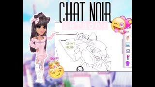 MSP creating a Miraculous Chat Noir art [upl. by Levana]