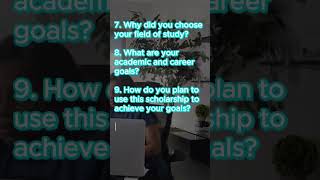 10 Scholarship Interview Questions You Should Know [upl. by Ecidnak141]