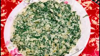 Quick creamy spinach recipe [upl. by Nhor]