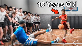 10 Year Old Basketball Prodigies DESTROY Grown Men [upl. by Bourke]