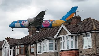 Heathrow madness  Boeing 747 amp Airbus A380 Monsters [upl. by Pantin]