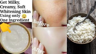 Best Skin Whitening Glowing Spotless Glass Shiny Rice Face Pack  Homemade Rice Face Pack At Home [upl. by Loree]