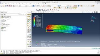 Abaqus Tutorial 1 for beginnersStatic Analysis [upl. by Greenfield]