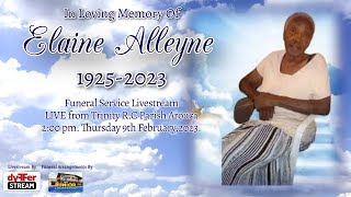 Elaine Alleyne Funeral Service Livestream [upl. by Elison]