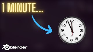 BLENDER SIMPLIFIED  How To Make a Clock in Blender 42  Tutorial [upl. by Riebling176]