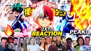 Deku Vs Todoroki🔥quotThey cant believe this fightquot🤯My hero Academia Episode 2x10 Reaction Mashup [upl. by Collete]