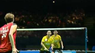 45 2011 All England Open Badminton Tournament Mens Double Final [upl. by Tiler]