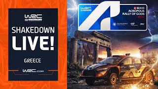 🔴 Shakedown LIVE  WRC EKO Acropolis Rally Greece 2024 [upl. by Schechinger]