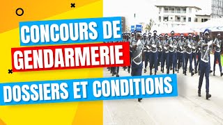 concours de gendarmerie conditions et dossiers a fournir  Cote dIvoire [upl. by Marriott]