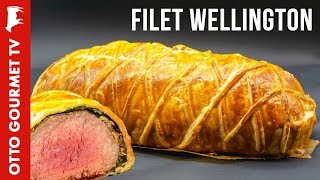 Filet Wellington Rezept  Rinderfilet mit Champignons im Blätterteig [upl. by Akimat]