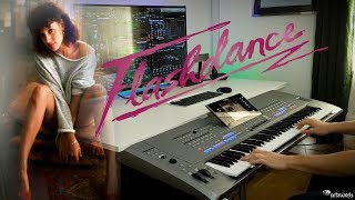 Flashdance What A Feeling by Irene Cara on Yamaha Tyros 5 [upl. by Zoltai]