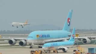 Korean Air A380 at Incheon International Airport [upl. by Burt]