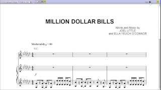 Million Dollar Bills by Lorde  Piano Sheet MusicTeaser [upl. by Lach]