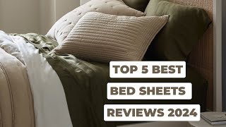 Top 5 Best Bed Sheets Reviews in 2024 [upl. by Ahsinnek]