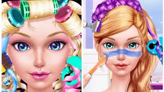 Gymnastics Fun Spa Beauty Salon Girls game Dress Up Makeup amp Hairstyle  Makeover games for girls [upl. by Idid]