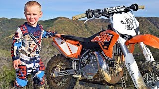 4YearOld Biker Is A Motocross Superstar [upl. by Rahr]