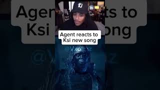 Agent reacts to Ksi new song 😂 ksi agent00 shorts [upl. by Anikas]