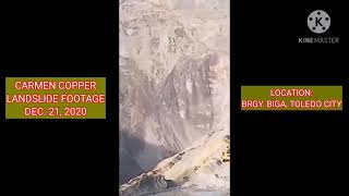 ACTUAL LANDSLIDE FOOTAGE  CARMEN COPPER  TOLEDO CITY [upl. by Godfrey]