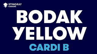 Cardi B  Bodak Yellow Karaoke With Lyrics [upl. by Ahsimik]