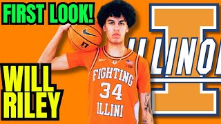 Will Riley arrives to Illinois immediately hits the weight room with Fletch [upl. by Klayman]