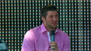 Tim Tebow marries former Miss Universe DemiLeigh NelPeters [upl. by Ahseken]