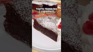 Torta tenerina 🍫 2 ingredienti senza farina e senza zuccheri aggiunti cioccolato ricette [upl. by Katuscha510]