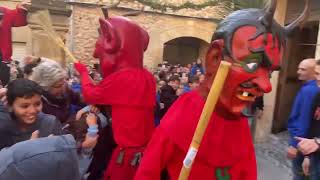 Sortida del dimonis 👹 Sa Pobla 🔥 Sant Antoni 2023 📱 Directe [upl. by Hasile372]