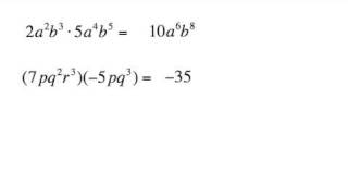 multiplicación de polinomios monomio x monomio [upl. by Macdonald947]