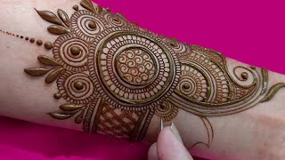 Arabic mehndi designs simple  karwa chauth mehndi design very easy stylish mehandi ki design [upl. by Honey]